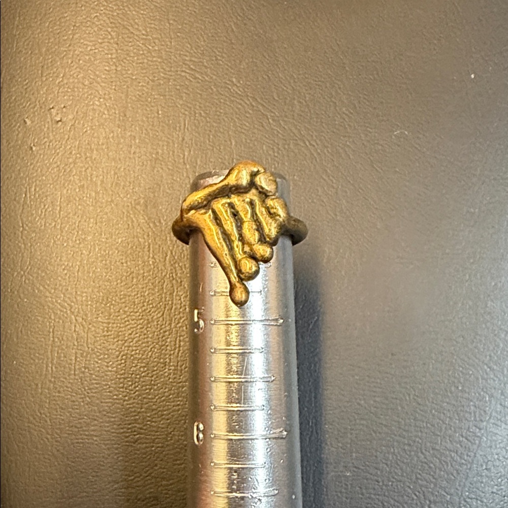 Unique Gold Drip Ring